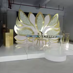 White Acrylic Portable Stage