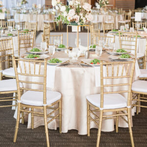 Chiavari Gold White Chair