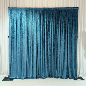Drapes Crush Velvet: Blue