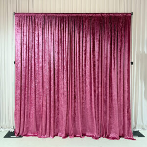 Drapes Crush Velvet: Fuchsia