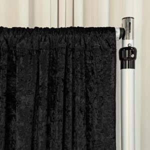 Drapes Crush Velvet: Black