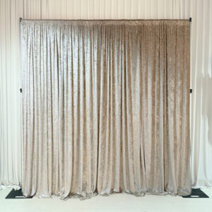 Drapes Crush Velvet: Beige