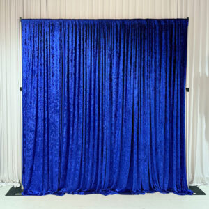 Drapes Crush Velvet: Royal Blue